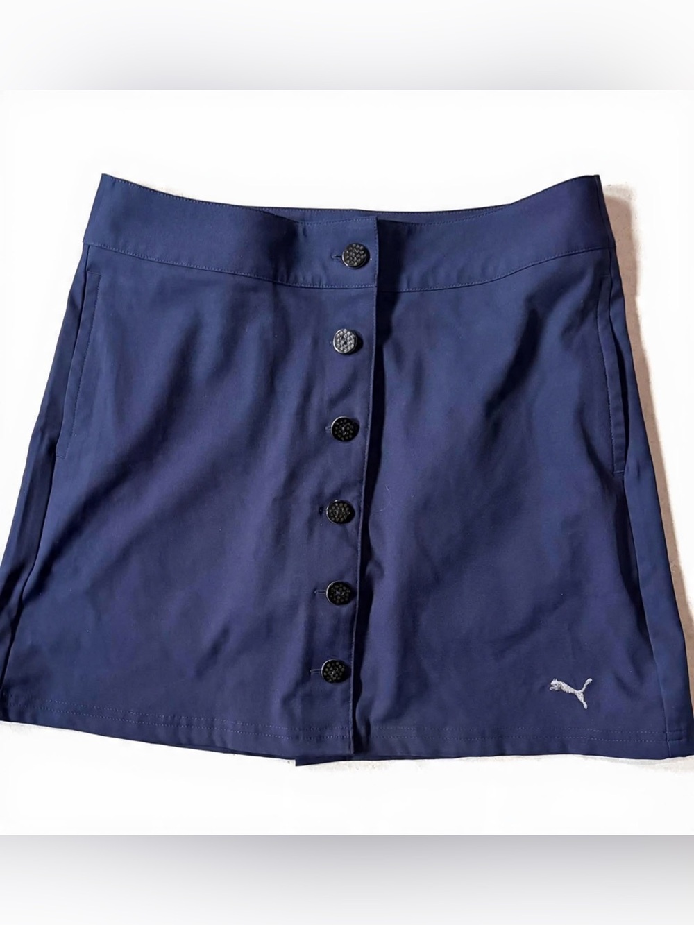 2 for $25- Puma Navy Button-Front Golf Skort